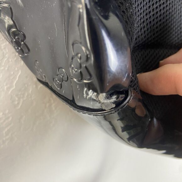 Vintage Hello Kitty Loungefly Embossed Black Faux Leather Backpack 2012 - Picture 13 of 16